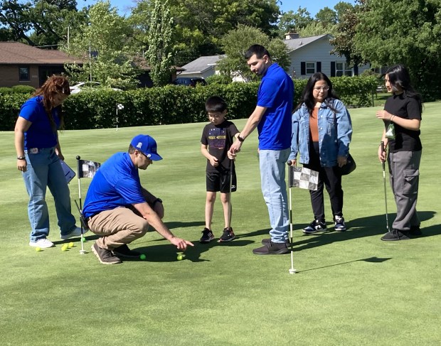 A putting contest was part of a golf open house at Bonnie Brook Golf Course in Waukegan. (Steve Sadin/For the Lake County News-Sun)