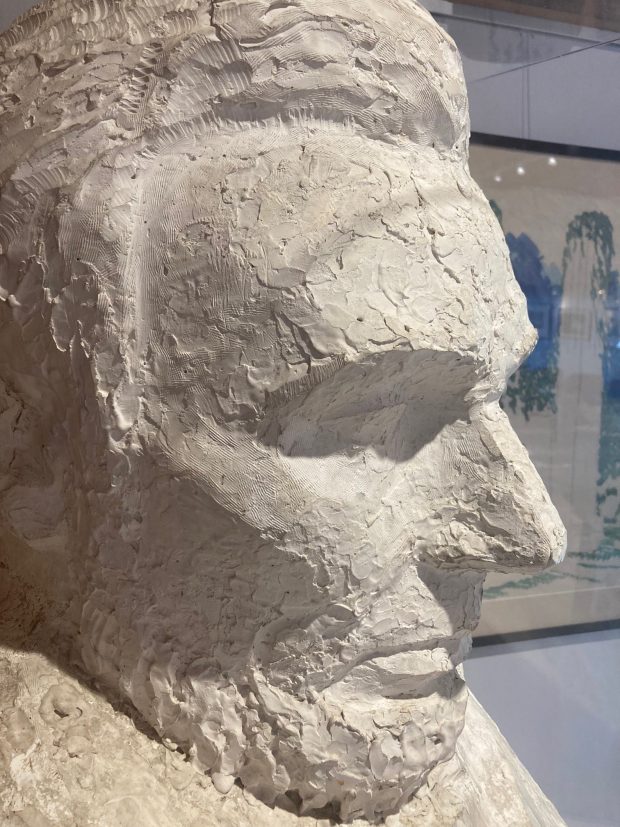 This plaster bust of Abraham Lincoln by the late Park Ridge sculptor Alfonso Iannelli is on display at the Kalo Foundation's Iannelli Studios in Park Ridge. The foundation and a group from France recently arranged for a mold to be made, then bronzed, and the finished work is now on display in Paris' 8th arondissement.