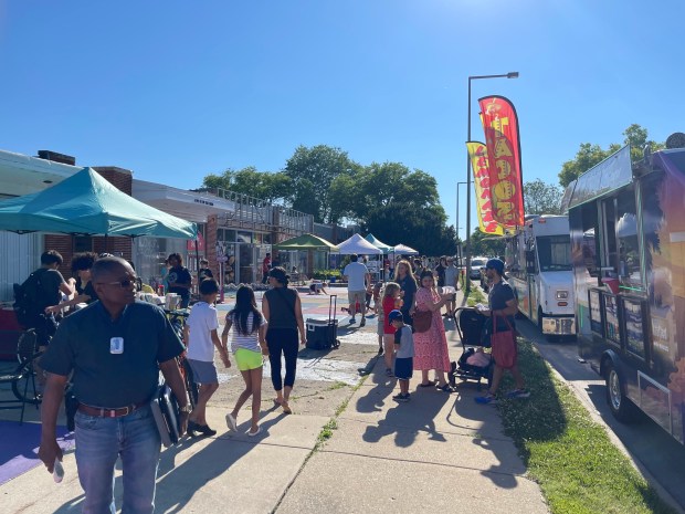 A Meet up on Main event on Main Street near Keystone Avenue in Skokie on June 14, 2024. (Credit: Richard Requena)