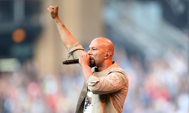 Common performs during Chance the Rapper's Magnificent Coloring Book Festival at U.S. Cellular Field in Chicago, on Sept. 24, 2016. (Nuccio DiNuzzo/Chicago Tribune)