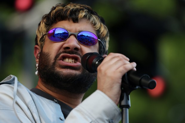 Jai Paul performs during Pitchfork Music Festival at Union Park Friday, July 19, 2024, in Chicago. (John J. Kim/Chicago Tribune)