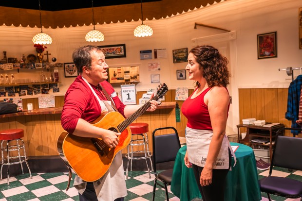 Michael Mahler and Dara Cameron in "The Last Wide Open" at American Blues Theater. (Jenn Udoni)