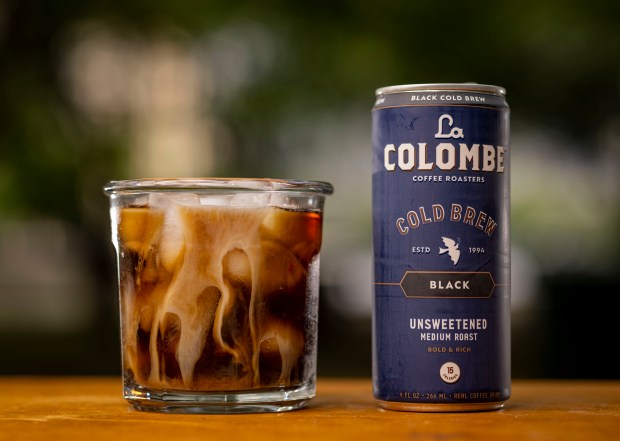 La Colombe cold brew coffee in a can, May 21, 2024. (Brian Cassella/Chicago Tribune)