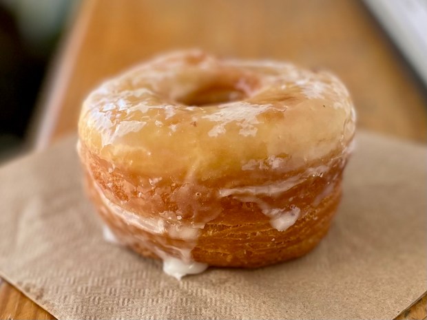 Vanilla bean Cronut at Beacon Doughnuts in the Lincoln Park neighborhood of Chicago on June 10, 2024 (Louisa Kung Liu Chu/Chicago Tribune)