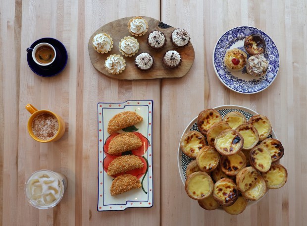 Various items at the newly opened Cadinho Bakery & Cafe in Chicago's McKinley Park neighborhood on Thursday, July 25, 2024. (Chris Sweda/Chicago Tribune)