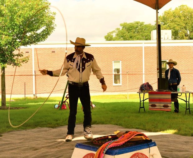 The Rhinestone Roper Show is free with admission to the Kane County Fair. He will be performing daily several times a day through Sunday, fair organizers said. (Kane County Fair)