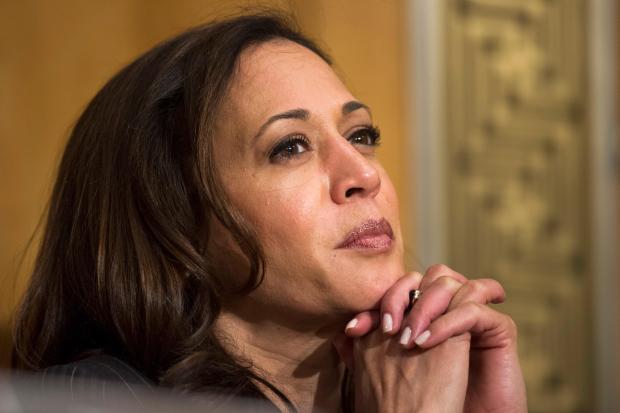 FILE - Sen. Kamala Harris, D-Calif. is seen on Capitol Hill, Jan. 10, 2017, in Washington. She's already broken barriers, and now Vice President Harris could soon become the first Black woman to head a major party's presidential ticket after President Joe Biden's ended his reelection bid. The 59-year-old Harris was endorsed by Biden on Sunday, July 21, after he stepped aside amid widespread concerns about the viability of his candidacy. (AP Photo/Cliff Owen, File)