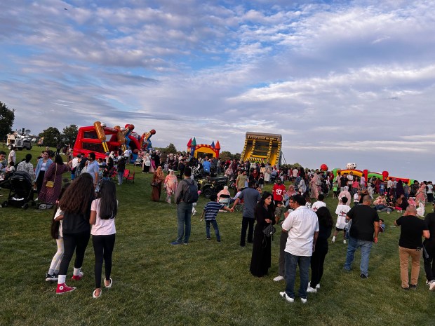 Several thousand people attended the inaugural Naperville Halal Fest Aug. 5, 2023, at Frontier Park in Naperville. (Giles Bruce/Naperville Sun)