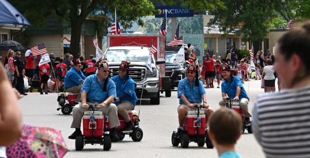 The Lake County Shrine Club comes down Grand Avenue during the Village of Fox Lake Celebrate Fox Lake Parade on June 29, 2024. (Karie Angell Luc/Lake County News-Sun)