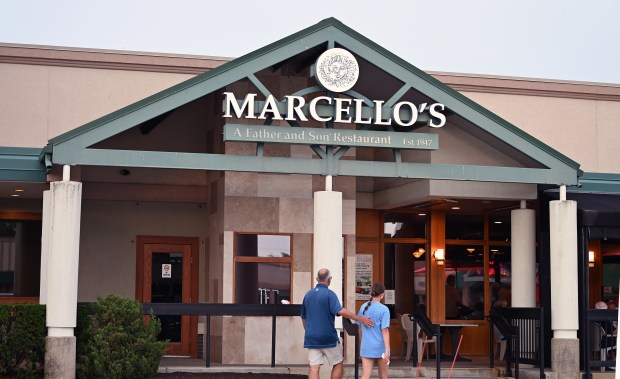 People go into Marcello's Northbrook (1911 Cherry Lane) on June 25, 2024. (Karie Angell Luc/Pioneer Press)