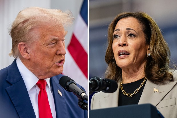 Former President Donald Trump and Vice President Kamala Harris will meet for the first time in a televised debate on ABC in September. (Maansi Srivastava/The New York Times, Kenny Holston/The New York Times)