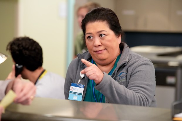 "Superstore" alum Kaliko Kauahi as Val in "St. Denis Medical." Casey Durkin/NBC)