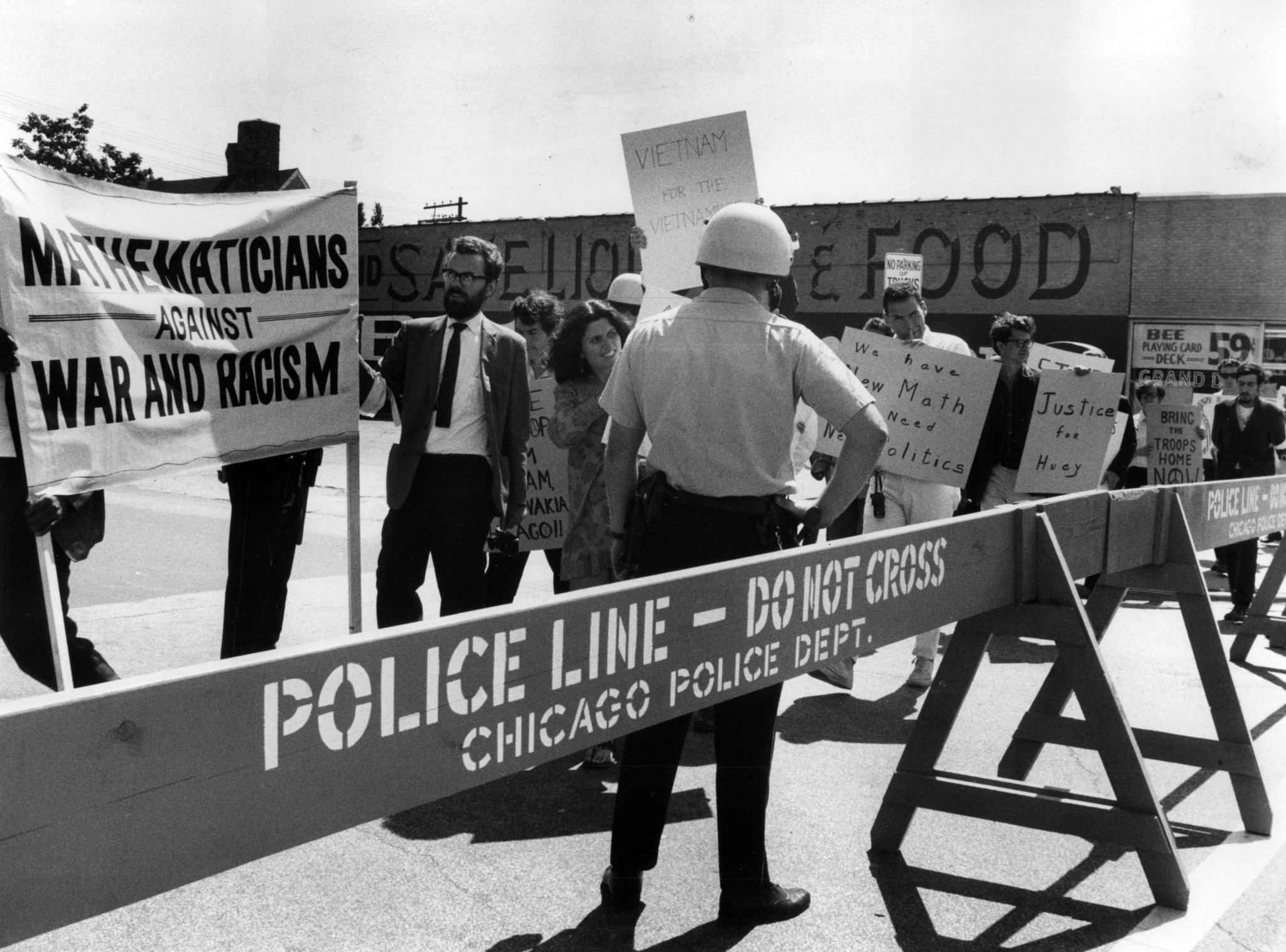 Demonstrators opposed to the Vietnam War picket Aug. 26, 1968,...