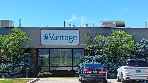 Vantage Specialty Chemicals is headquartered on Porett Drive in Gurnee. The company was included in an emissions study conducted by the Agency for Toxic Substances and Disease Registry, from 2019-2023. (Gregory Harutunian for the Lake County News-Sun)