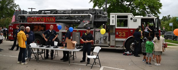 National Night Out on Aug. 6, 2024 at Highland Park City Hall . (Karie Angell Luc/Lake County News-Sun)