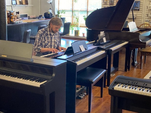 All pianos at Waukegan's Family Piano go on sale Thursday as the store plans to close. (Steve Sadin/For the Lake County News-Sun)