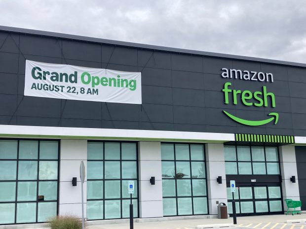 An Amazon Fresh grocery store at 16017 S. Harlem Ave., Tinley Park, will open Aug. 22. (Mike Nolan / Daily Southtown)