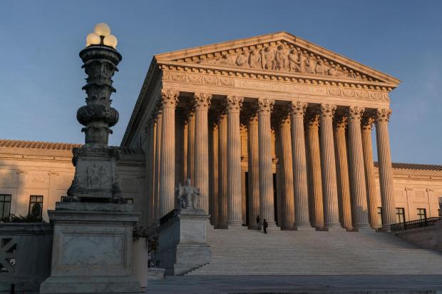 The Supreme Court is seen at sundown in Washington, Nov. 6, 2020. (AP Photo/J. Scott Applewhite, File)