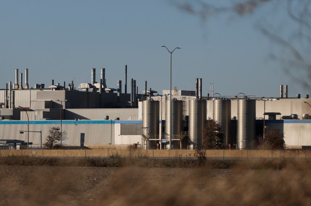 The Belvidere Assembly Plant on Nov. 9, 2023. (Eileen T. Meslar/Chicago Tribune)