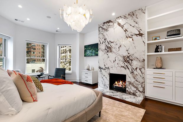 This four-bedroom brownstone at 77 E. Cedar St. in the Gold Coast is a new-construction home. (Eric Stassman and Jasko Omerovic)