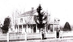 A photo of the Bangs house, built by Justus Bangs for his second wife, in 1852. It was eventually torn down to make way for the village hall construction. (Courtesy of Neville Carr/Wauconda Township Historical Society)