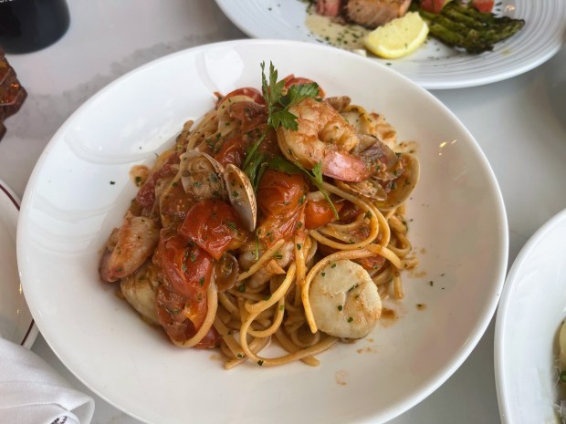 The linguini all arlecchino at Mia Francesca's dish in Lincolnwood. A new Francesca's restaurant is to open in the former location of Davanti Enoteca. (Richard Requena/Pioneer Press)