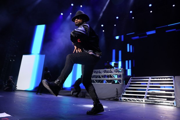 Usher performs at the Special Olympics 50th Anniversary concert at Huntington Bank Pavilion at Northerly Island in Chicago on July 21, 2018. (Chris Sweda/Chicago Tribune)