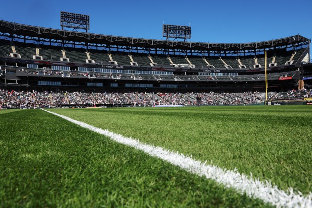 The upper deck is closed for the final White Sox game of the season, against the Angels at Guaranteed Rate Field on Sept. 26, 2024, in Chicago. (John J. Kim/Chicago Tribune)