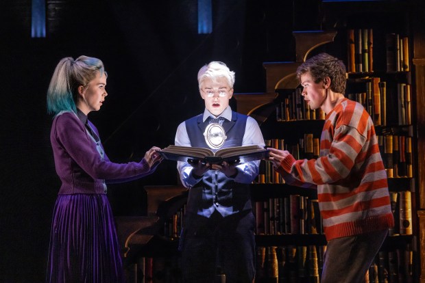 Julia Nightingale, Aidan Close and Emmet Smith in the North American tour of "Harry Potter and the Cursed Child." (Matthew Murphy)