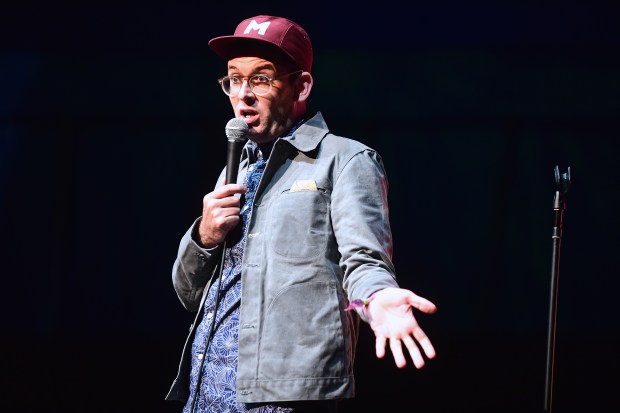 Comedian Moshe Kasher performs during the 2017 Bonnaroo Arts and Music Festival in Manchester, Tennessee. (FilmMagic/Getty)