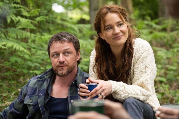 Paddy (James McAvoy) and Ciara (Aisling Franciosi) are less-than-perfect hosts in "Speak No Evil." (Susie Allnutt/Universal Pictures and Blumhouse)