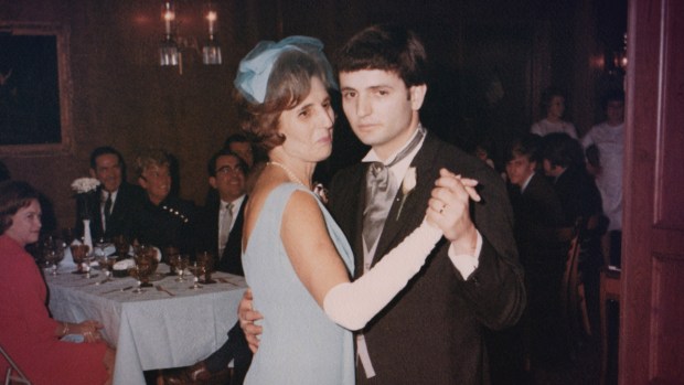 David Chase at his 1968 wedding dancing with his mother Norma Chase, who would be the inspiration for Livia Soprano. (HBO)