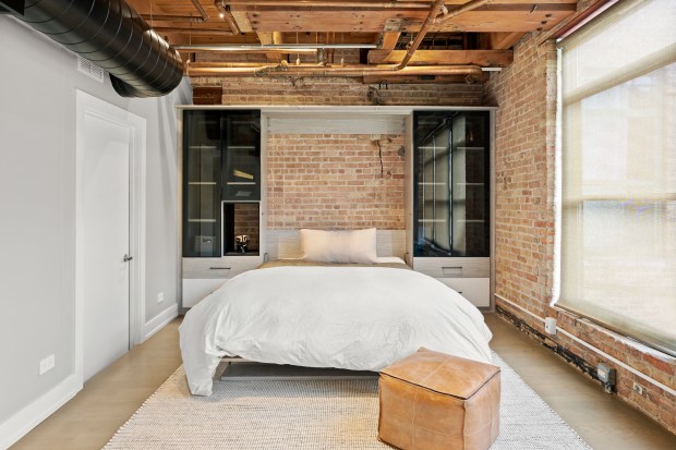 This two-bedroom, two-bath loft in the West Loop recently went on the market for nearly $2 million. (Ryan Wells/Eagle Eye Media)