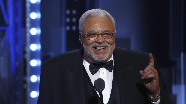 FILE - James Earl Jones accepts the special Tony award for Lifetime Achievement in the Theatre at the 71st annual Tony Awards on Sunday, June 11, 2017, in New York. (Photo by Michael Zorn/Invision/AP, File)