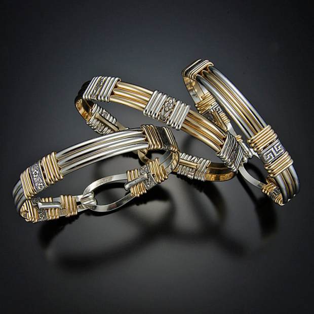 Among the artists who will be selling their work this weekend at the Riverwalk Fine Art Fair is jewelry maker Sally Phillips. (Naperville Art League)