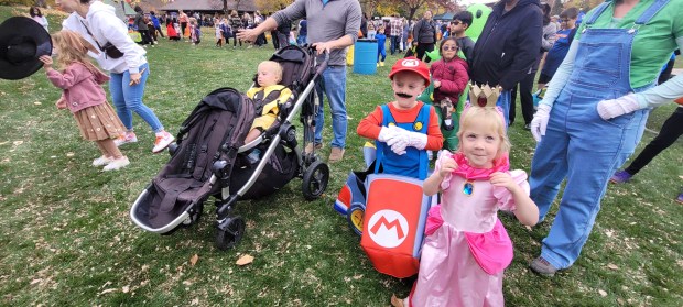 Children are dressed in their Halloween finery attend the 2022 Halloween Happening event presented by the Naperville Park District. This year's Halloween Happening is Oct. 27 at the Riverwalk Grand Pavilion. (Naperville Park District)