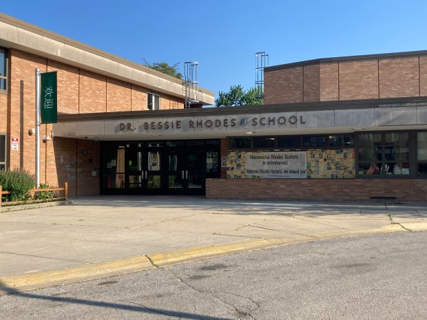 Evanston/Skokie School District 65 is facing a large deficit and may close schools. Board members voted June 10 to close Dr. Bessie Rhodes School of Global Studies to cut costs and minimize the number of schools under the district's purview. (Alex Hulvalchick/Chicago Tribune)