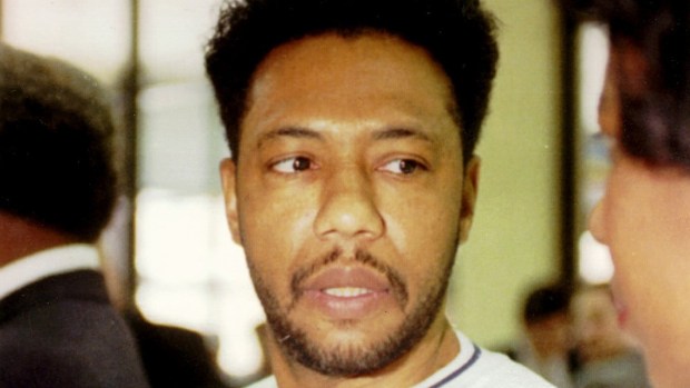 Larry Hoover, Gangster Disciple leader, appears for an annual parole hearing in 1995. (John Dziekan/Chicago Tribune)