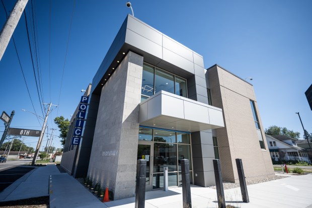 The new Chesterton Police Department stands on the corner of 8th and Broadway on Wednesday, Sept. 4, 2024. (Kyle Telechan/for the Post-Tribune)