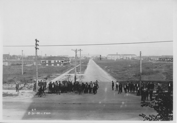 In 1919, the eastern part of Hammond had open prairies, industrial buildings and company housing. (Photo courtesy of the Hammond Historical Society)