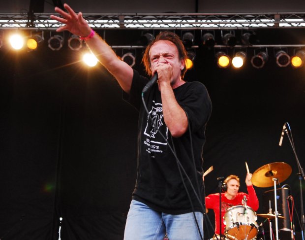 David Yow of Jesus Lizard performs July 17, 2009, during Pitchfork Music Festival at Union Park in Chicago. (Elizabeth Myers /RedEye)