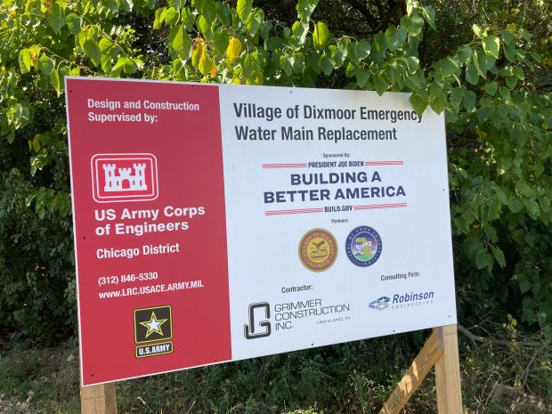 The U.S. Army Corps of Engineers provided about $2 million in funding for a water main replacement project in Dixmoor. (Mike Nolan / Daily Southtown)