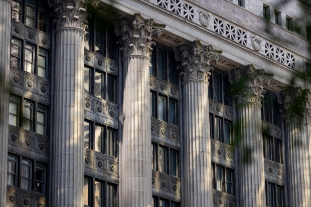 Chicago's City Hall and County Building are seen June 17, 2024. (Brian Cassella/Chicago Tribune)