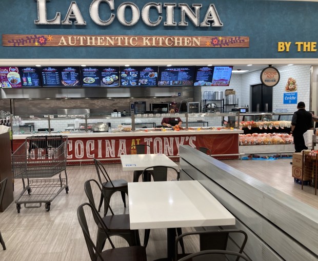 A feature new to Tony's Fresh Market originating in Waukegan is the kitchen with seating. (Steve Sadin/For the Lake County News-Sun)