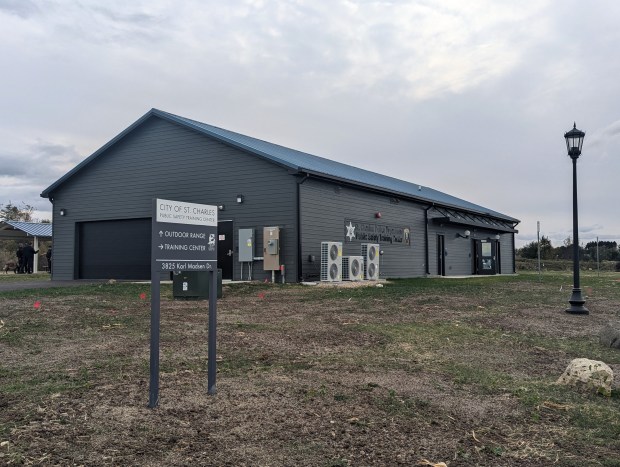 The new St. Charles Police Department Public Safety Training Center is on Karl Madsen Drive just off of Route 38 in St. Charles. (R. Christian Smith / The Beacon-News)