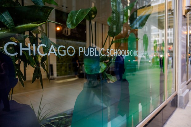 Chicago Public Schools headquarters on Oct. 4, 2024. (Tess Crowley/Chicago Tribune)