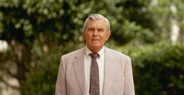 Andy Griffith played criminal defense attorney Ben Matlock for nine seasons on "Matlock," which has an iconic theme song. (ABC Photo Archives/Disney General Entertainment Content via Getty)