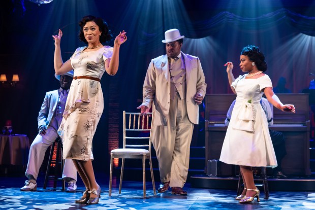 James T. Lane, Alanna Lovely, Lorenzo Rush Jr. and Alexis J. Roston in "Ain't Misbehavin'" at the Drury Lane Theatre in Oakbrook Terrace. (Justin Barbin)