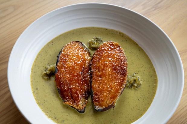 The Japanese Sweet Potato dish at Maxwells Trading. (E. Jason Wambsgans/Chicago Tribune)