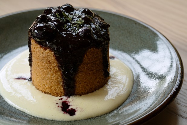 The Basque Butter Cake at Maxwells Trading. (E. Jason Wambsgans/Chicago Tribune)